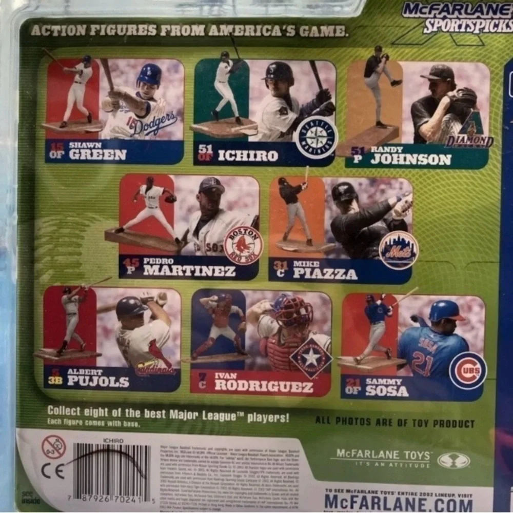 Ichiro Suzuki Seattle Mariners Rookie Figure 2002  McFarlane Toys